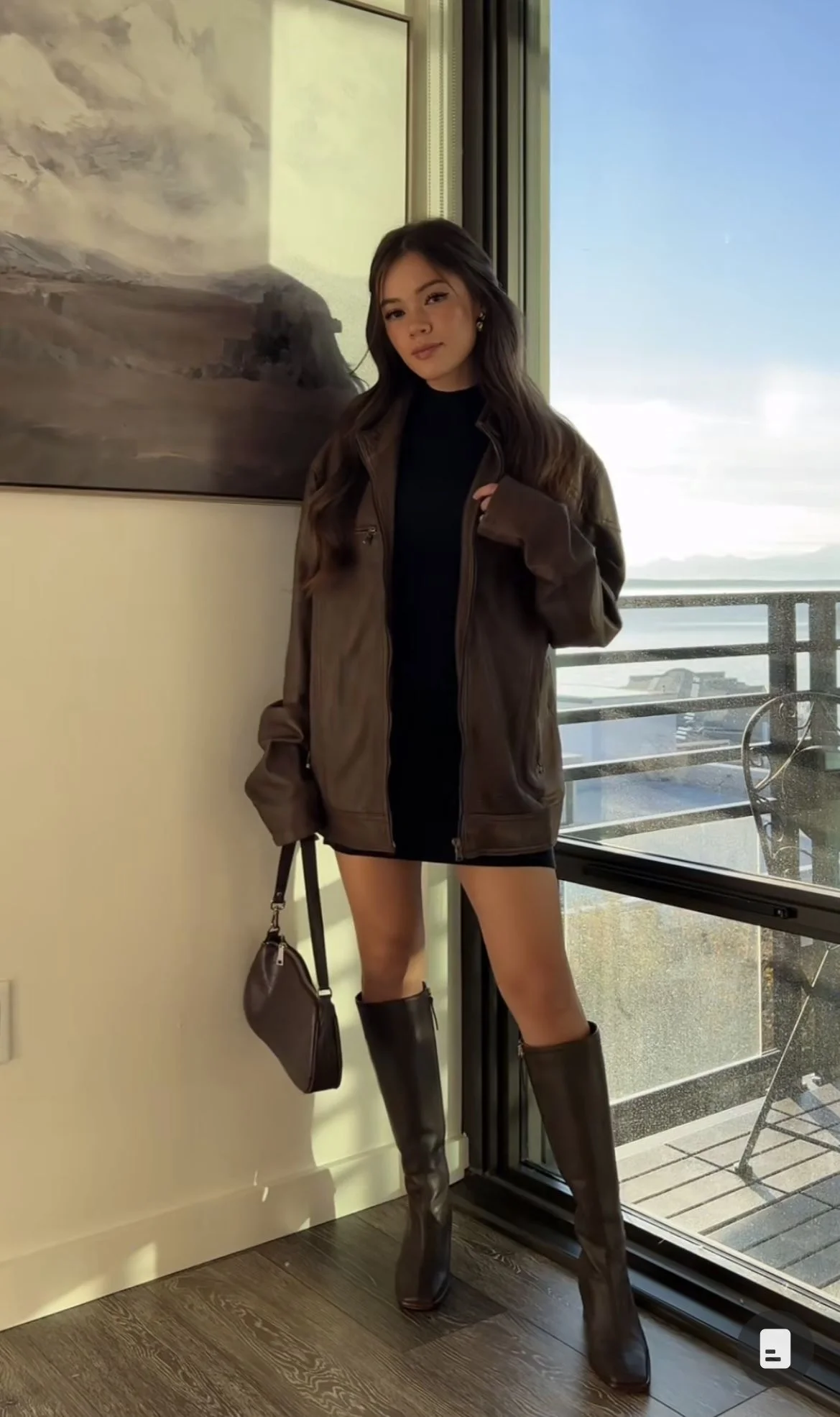 Brown boots outfit